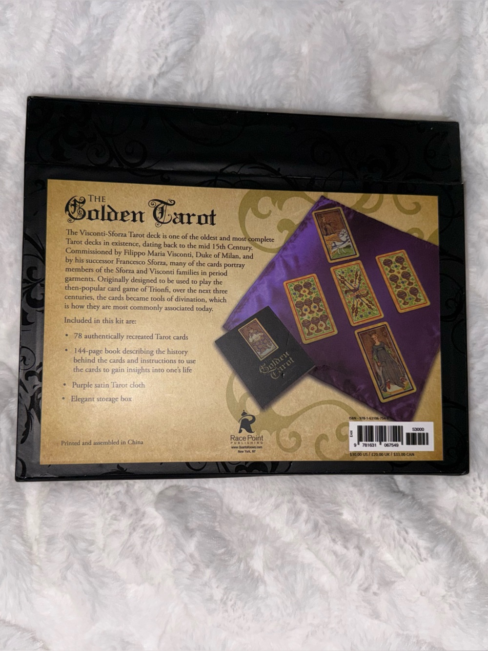 The Golden Tarot | The Visconti-Sforza Deck by Mary Packard | Like New - Picture 3 of 3